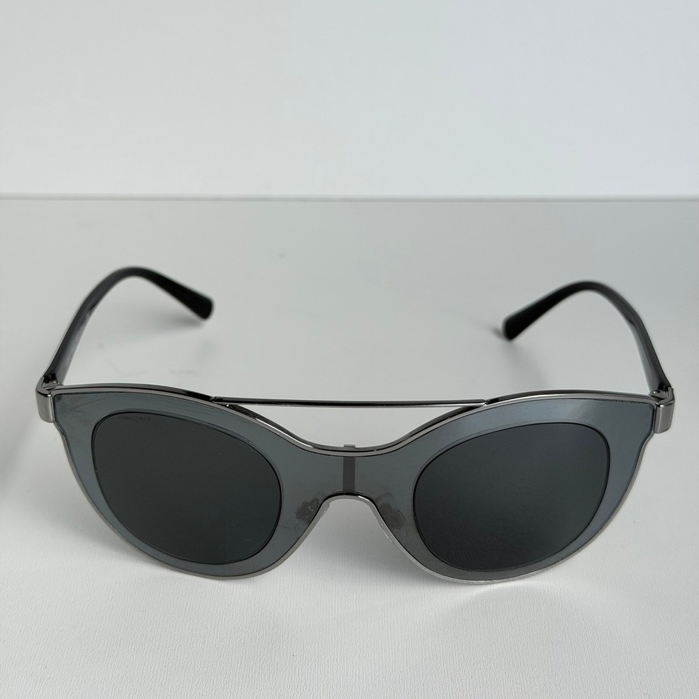 Giorgio Armani Sunglasses AR6033 3010/87 Italy‎ Silver Black Multicolor
